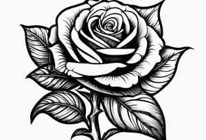 a human hand holding on to a single, long stem rose stem tattoo idea