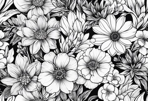 wildflowers tattoo idea