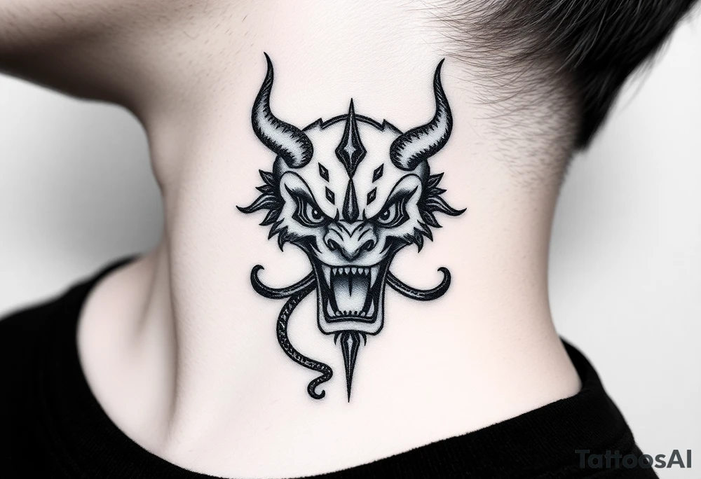 An angry vicious zodiac sign for July 9th tattoo idea