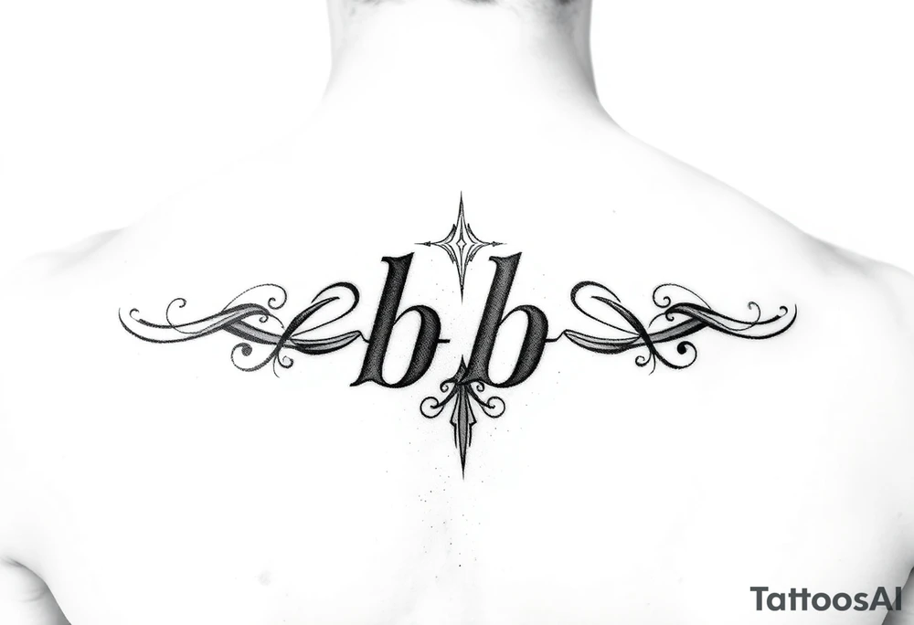 Initials bb tattoo idea