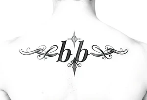 Initials bb tattoo idea