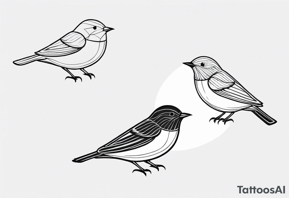 birds tattoo idea