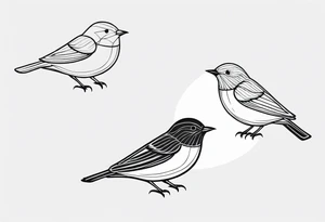 birds tattoo idea