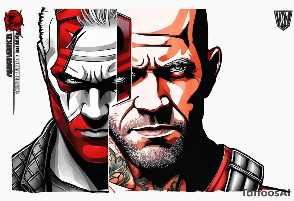 Wade wilson jail tattoo idea