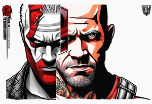 Wade wilson jail tattoo idea