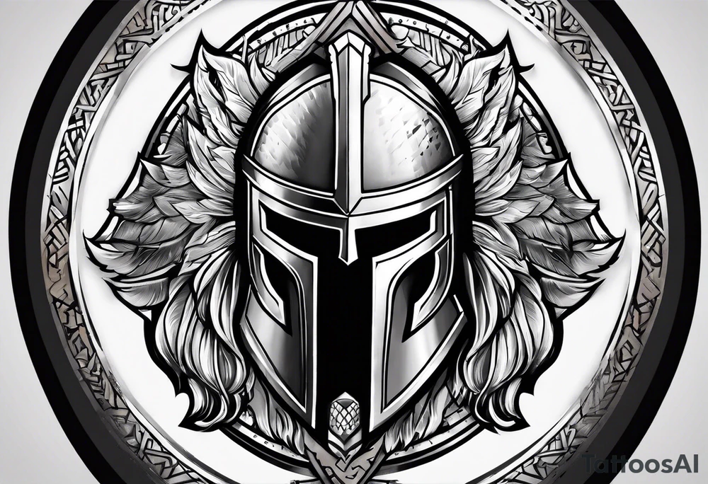 Spartan shield tattoo idea