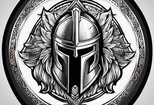 Spartan shield tattoo idea