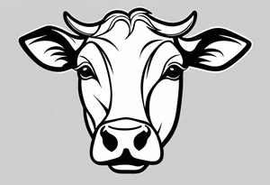 COW CHEWING tattoo idea