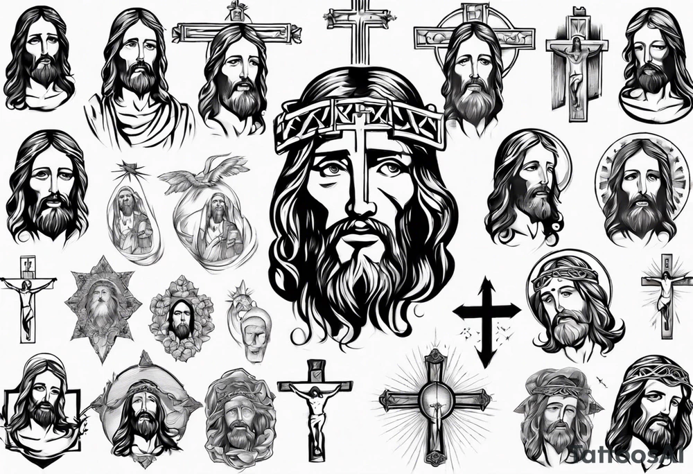 jesus christ tattoo idea
