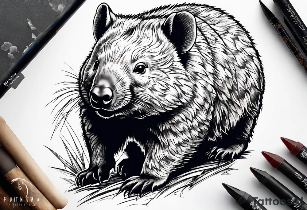 wombat tattoo idea