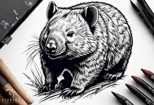 wombat tattoo idea