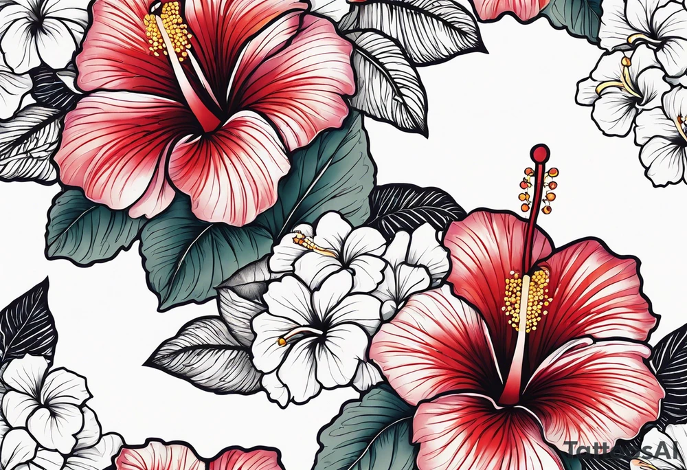 Hibiscus tattoo idea
