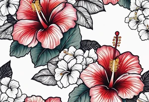Hibiscus tattoo idea
