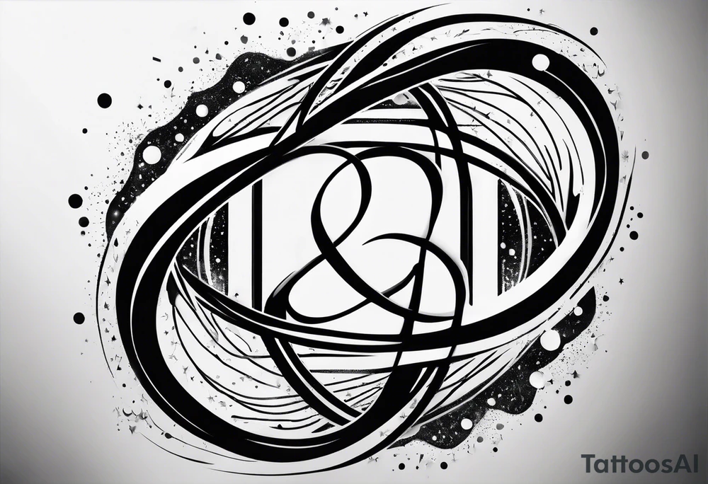 infinity symbol as a galaxy tattoo idea