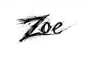 About zoe name tattoo idea