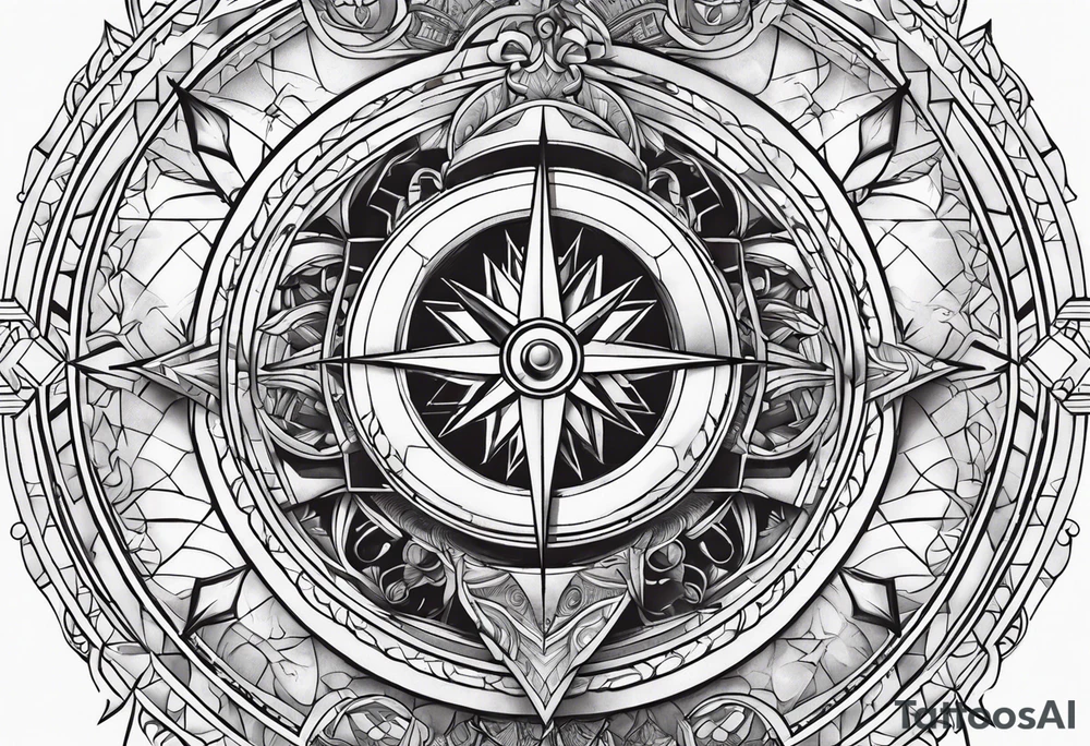 doctor, medical, compass tattoo idea