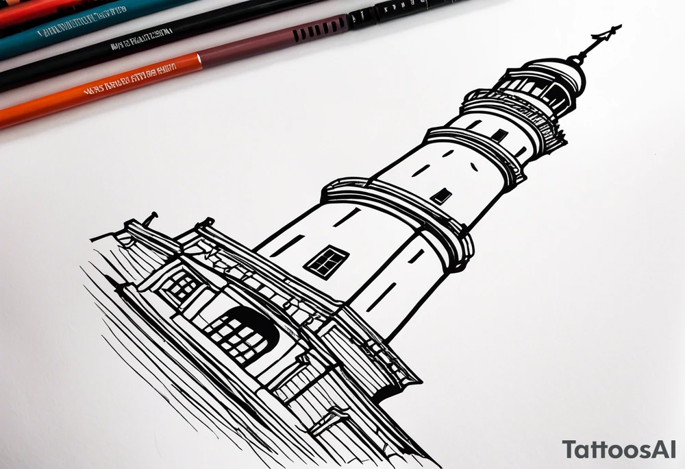 Leuchtturm Stacheldraht tattoo idea