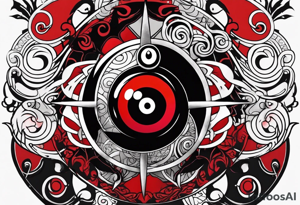 Tatto from Itachi with his mangekyou sharingan tattoo idea