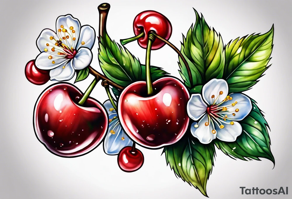 Cherry tattoo idea