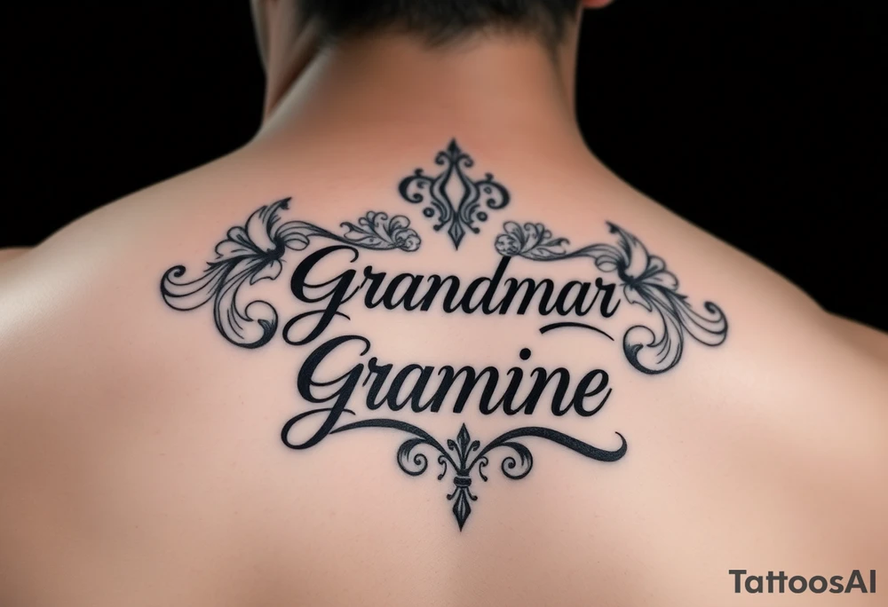 Memorial for grandma who loved gambling tattoo idea