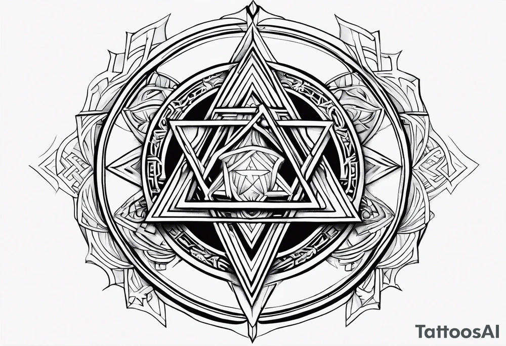 tetragrammaton to represent God's chosen one tattoo idea