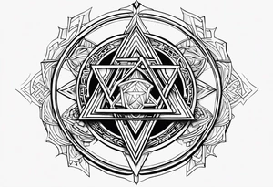 tetragrammaton to represent God's chosen one tattoo idea