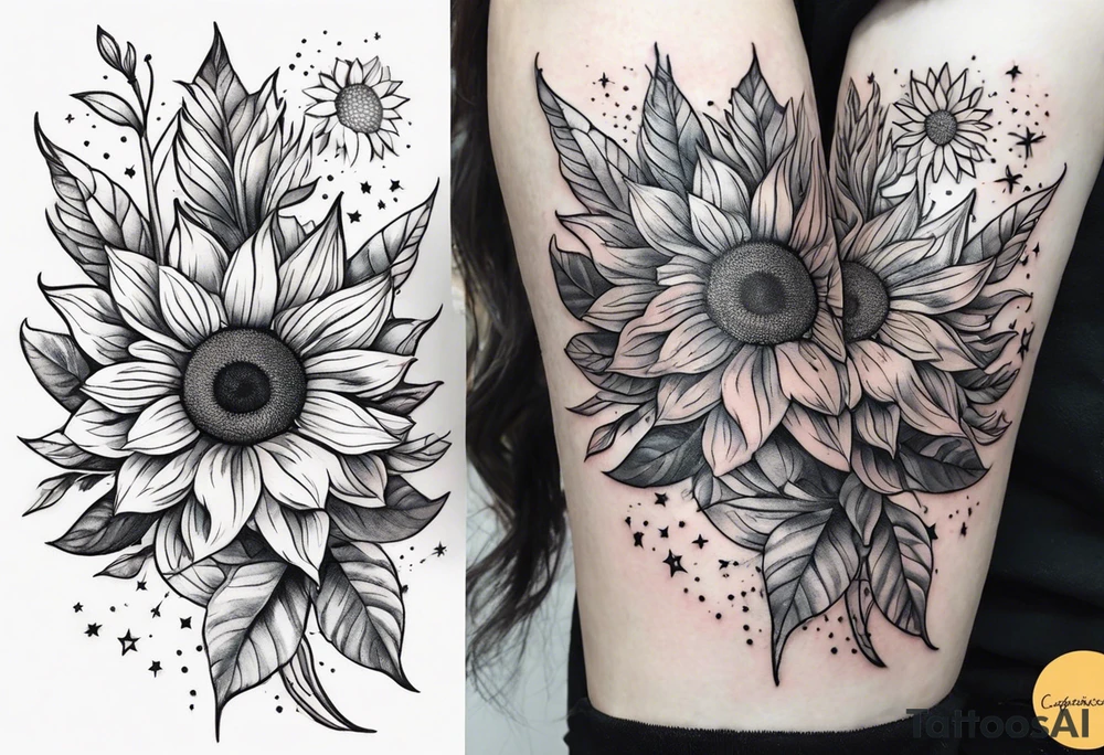 I’m a capicorn I love sunflowers, stars and set sunsets I also think a cassopiea consultation  is tired to me name starts with a W I have 3 kids 1 boy and 2 girls for my  fore arm tattoo idea