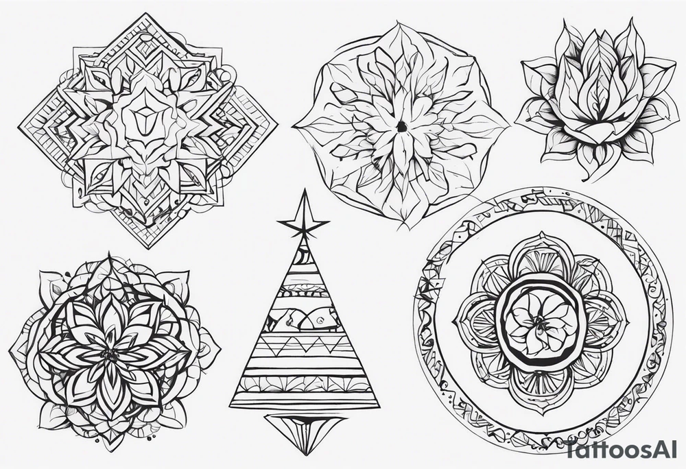 minimalistični tattoo v dizajnu vejice ki leži vodoravno z perlami pod katerim visijo tri črke in to črka E, V in A tattoo idea