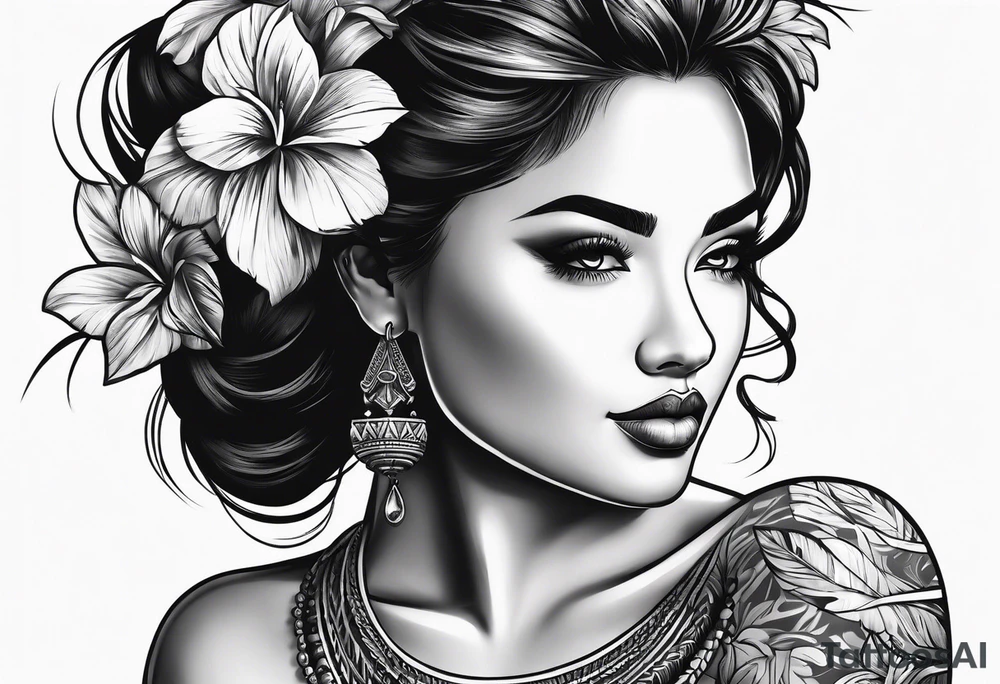 hula girl tattoo idea