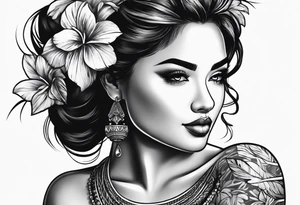 hula girl tattoo idea