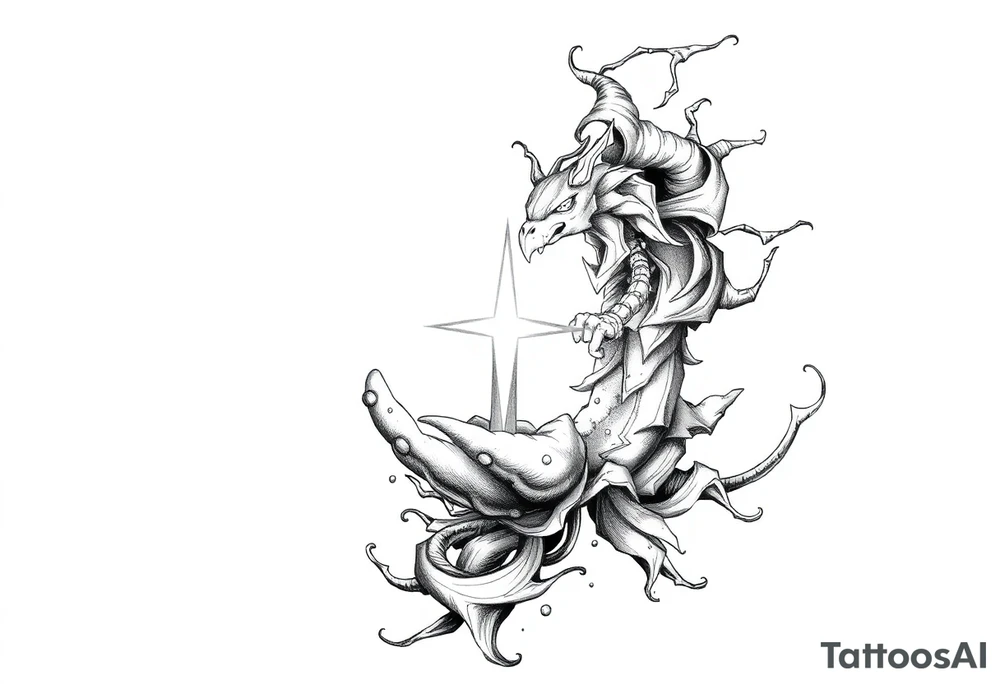 Bringer of light with a small L attached tattoo idea