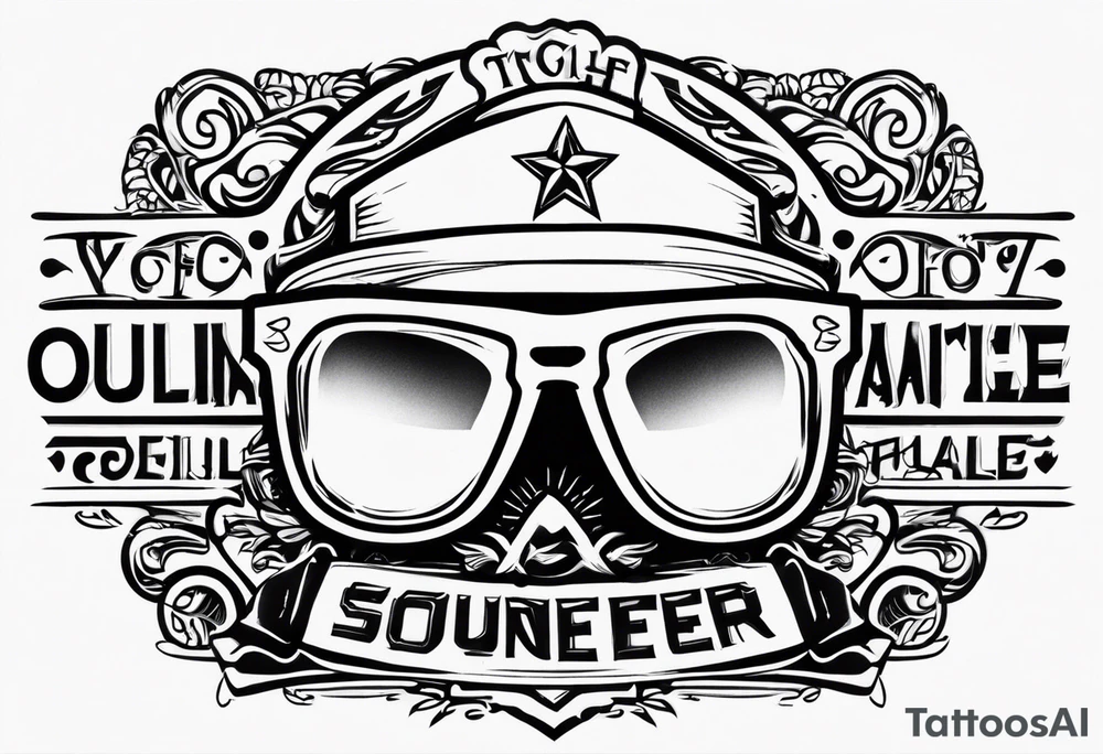 Officer Sunglasses tattoo idea