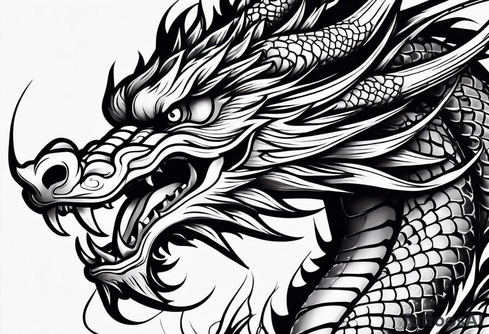 Traditional Chinese Dragon tattoo idea