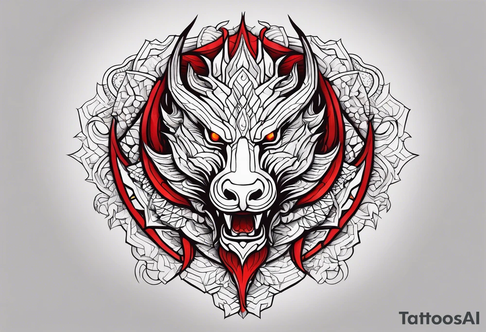 Red Dragon tattoo idea