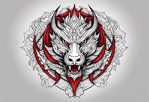 Red Dragon tattoo idea