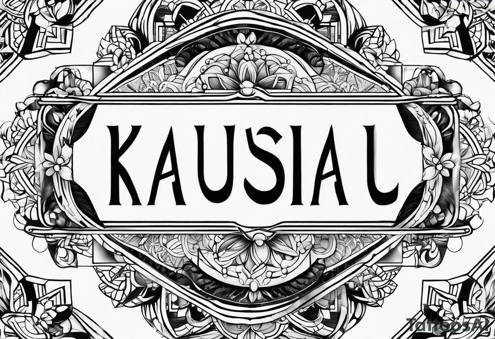 Kaushal name tattoo tattoo idea