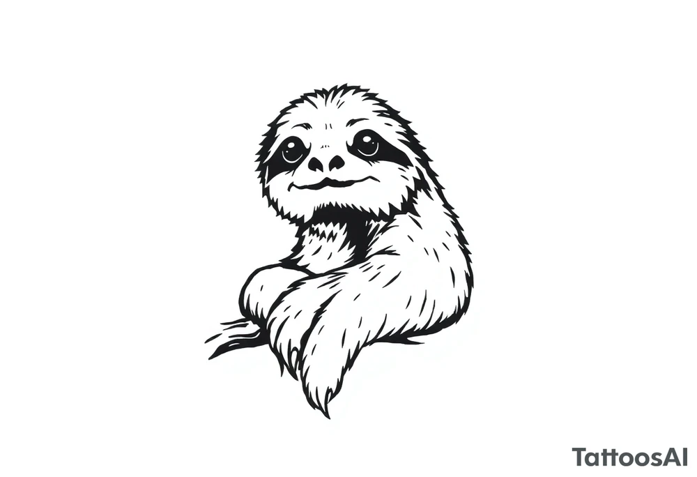 sloth tattoo idea