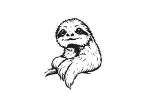 sloth tattoo idea