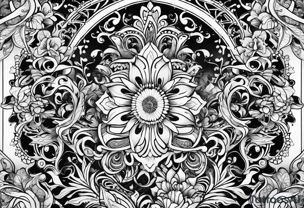 filligree freestyle tattoo idea