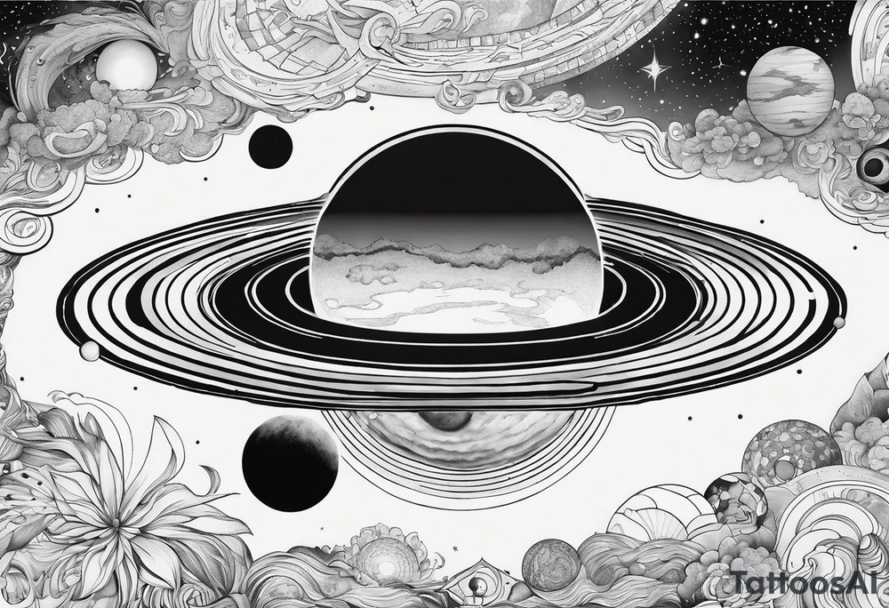 A solar system tattoo idea