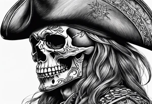 A skeleton pirate tattoo idea