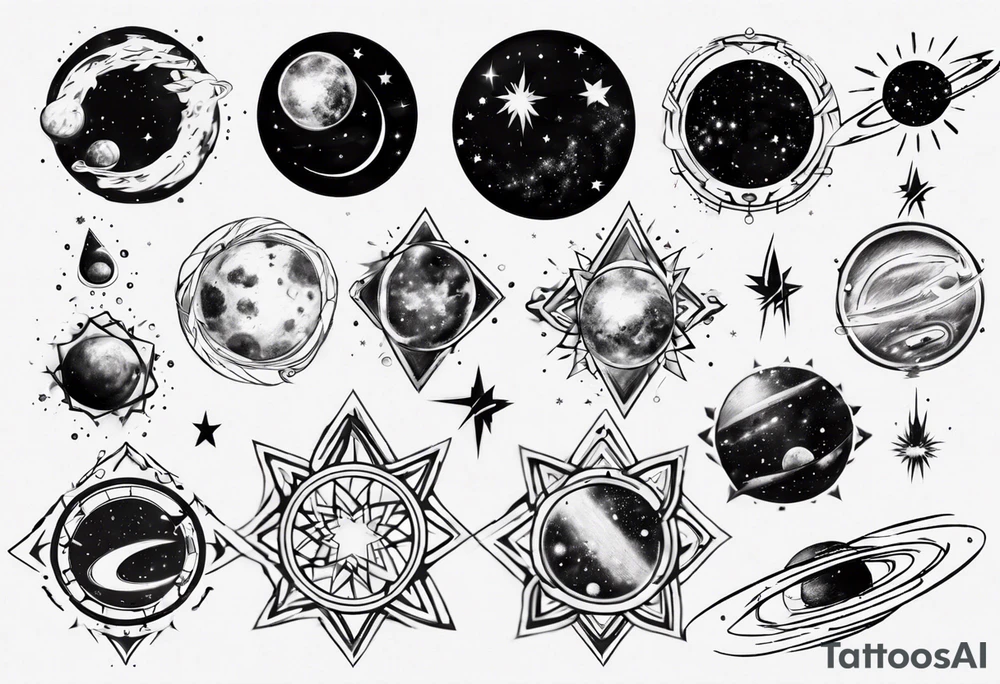 galaxy tattoo idea
