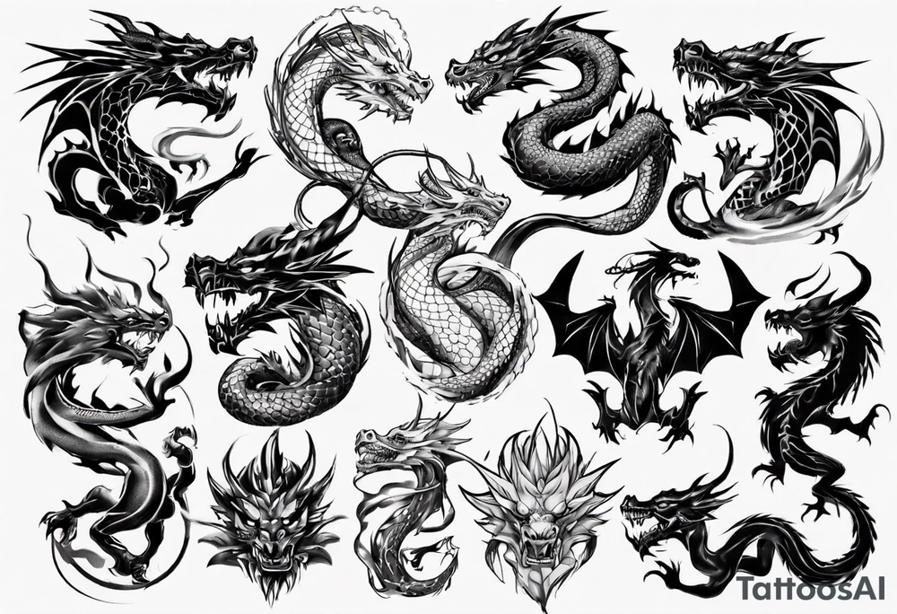 Dragón tattoo idea