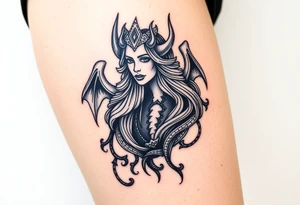 Queen of hell tattoo idea