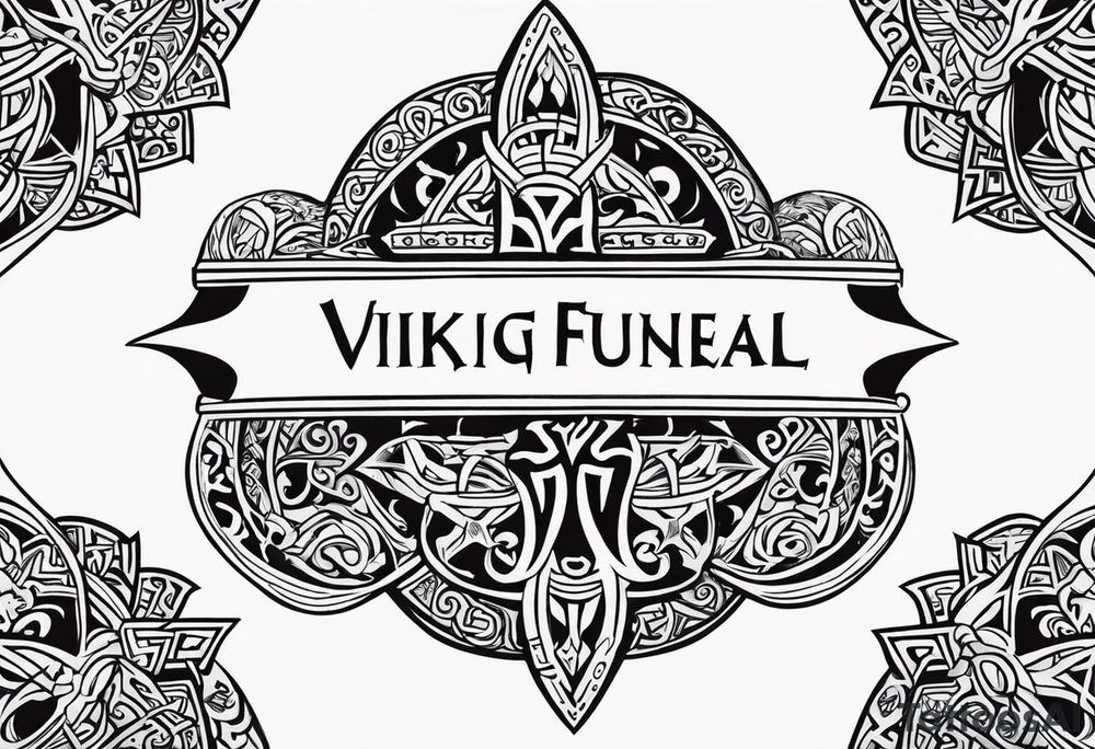 Viking funeral tattoo idea