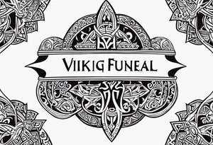 Viking funeral tattoo idea