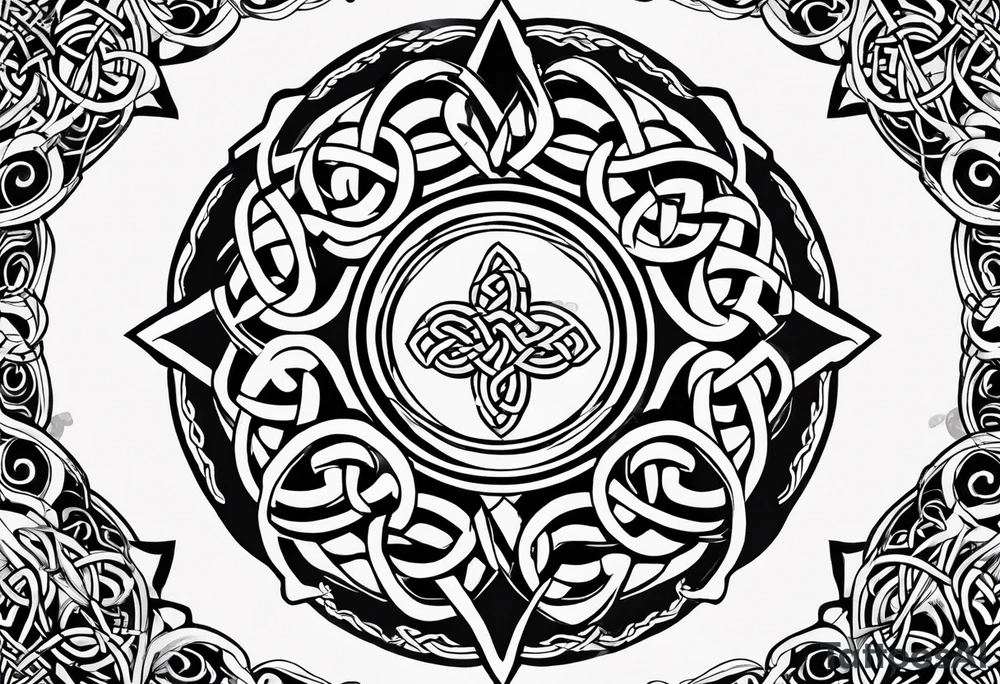 celtic circle tattoo idea