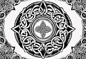 celtic circle tattoo idea