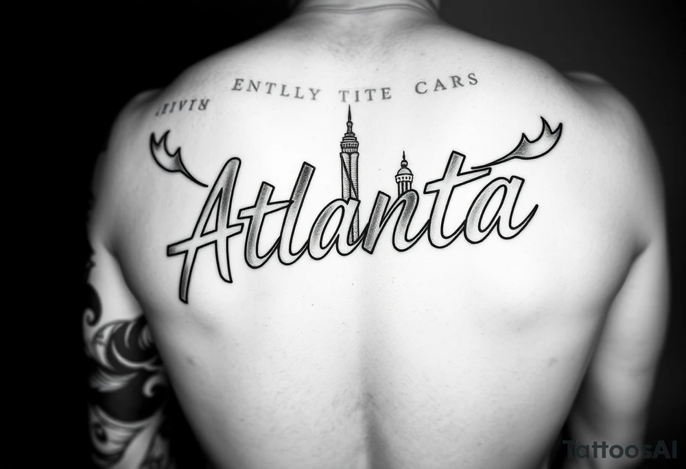 Atlanta Themed leg tattoos tattoo idea