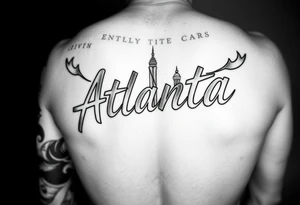 Atlanta Themed leg tattoos tattoo idea
